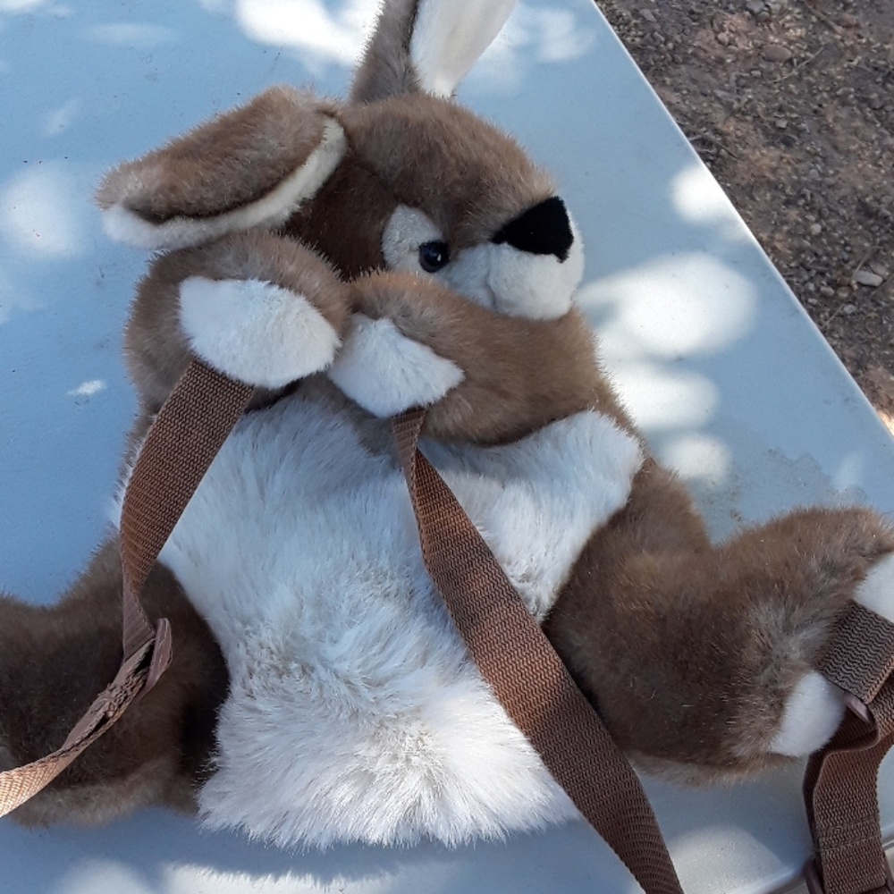 Plush backpack